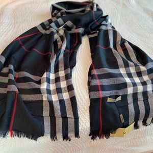 COPY - SALE! Cashmere Burberry scarf Large Black